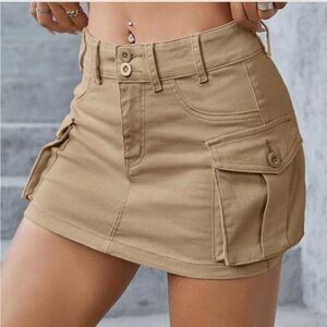 SHEIN Khaki Women's Cargo Shorts